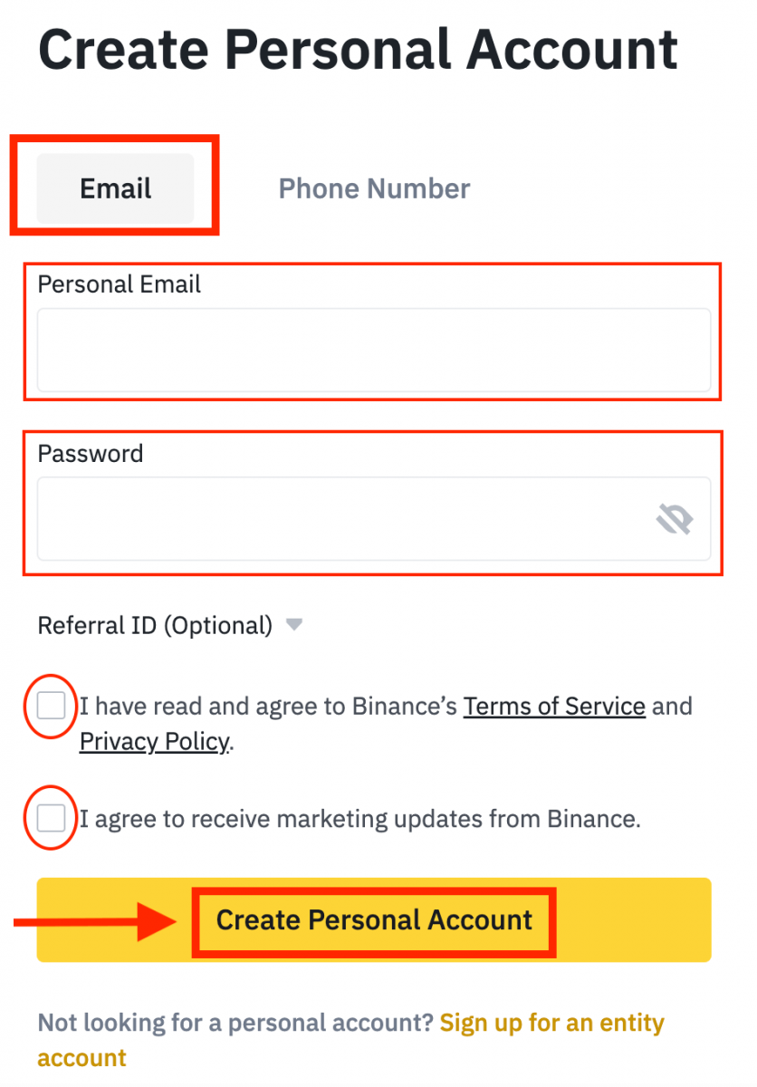 如何在 Binance 中注册和验证帐户 如何在 Binance 中注册和验证帐户