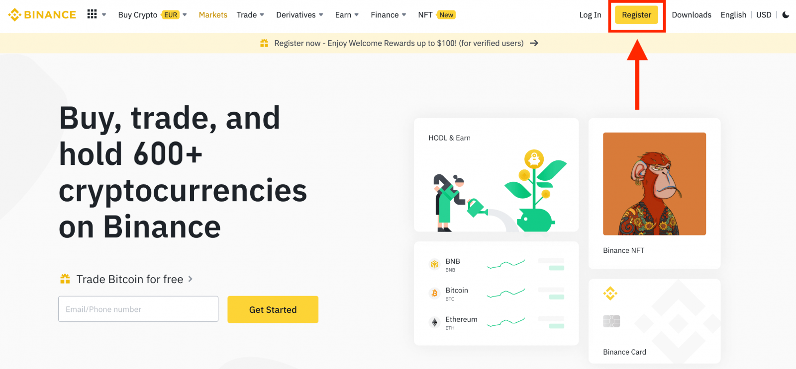 如何在 Binance 中注册和验证帐户 如何在 Binance 中注册和验证帐户